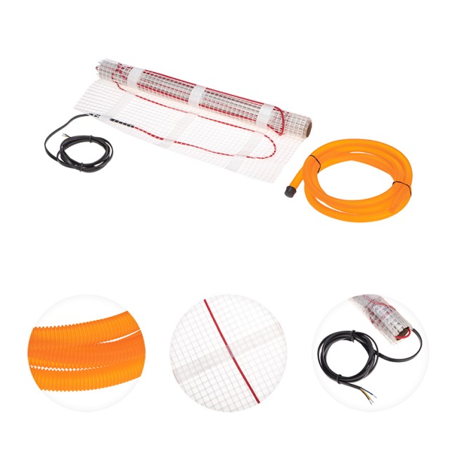 Теплый пол, нагревательный мат Classic RNX-5-750 5м², 0,5х10м, 750Вт двухжильный, с экраном REXANT Теплый пол, нагревательный мат Classic RNX-5-750 5м², 0,5х10м, 750Вт двухжильный, с экраном REXANT