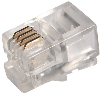 Разъем телефонный UTP, RJ-9 (4P4C), CAT 3 REXANT 