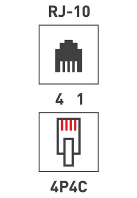 Разъем телефонный UTP, RJ-9 (4P4C), CAT 3 REXANT 