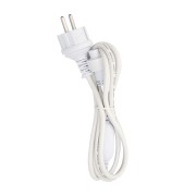Шнур питания для гирлянды Дюраплей 4 А, подключение до 200 м, белый каучук, 230 В