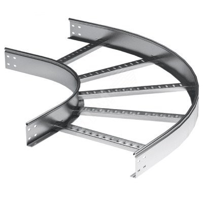 Угол горизонтальный 90 градусов 50x500 R=600мм цинк-ламельный