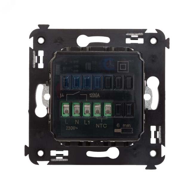 Термостат для теплых полов в стену, ''Avanti'', ''Черный матовый'' Термостат для теплых полов в стену, ''Avanti'', ''Черный матовый''