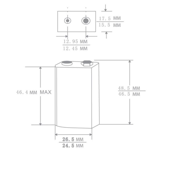 Элемент питания солевой "крона" 6F22 SR1 6F22SR1 9В Ergolux 12443 Элемент питания солевой "крона" 6F22 SR1 6F22SR1 9В Ergolux 12443