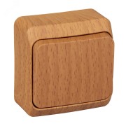 ЭТЮД Переключатель одноклавишный 10А бук ЭТЮД Переключатель одноклавишный 10А бук