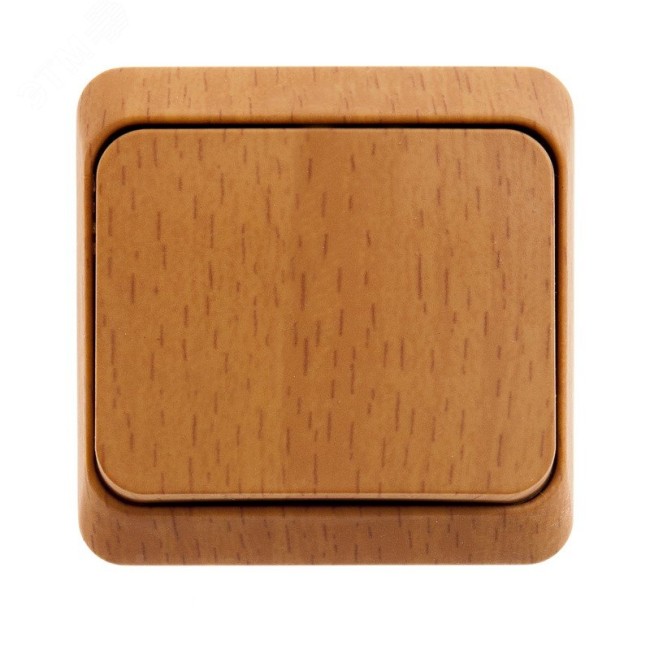 ЭТЮД Переключатель одноклавишный 10А бук