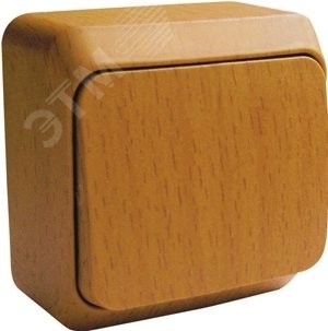 ЭТЮД Переключатель одноклавишный 10А бук