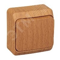 ЭТЮД Переключатель одноклавишный 10А бук