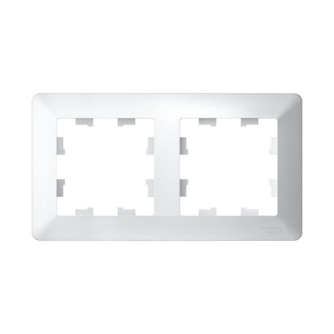 Рамка 2-м AtlasDesign Air бел./дым. бел. SE ATN220102