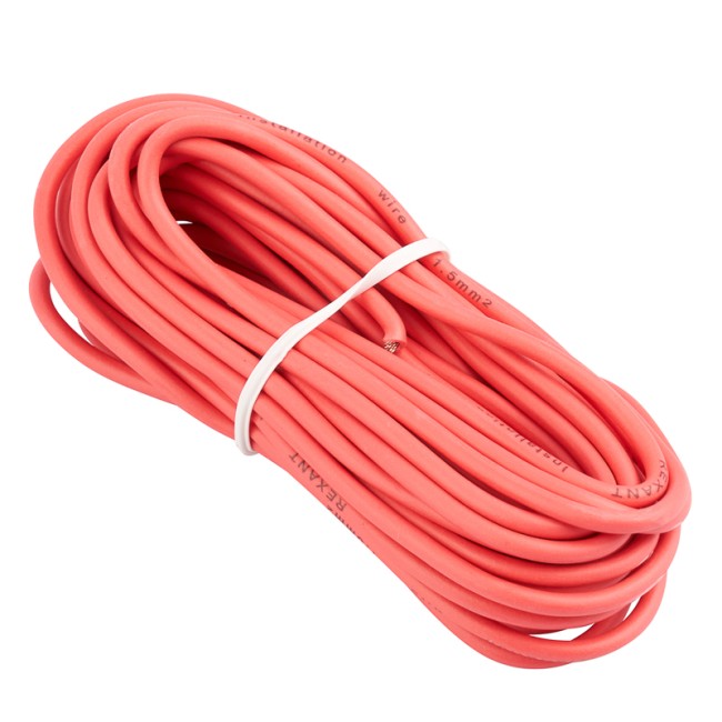 Провод автомобильный ПГВА/ПВАМ REXANT 1х1,50 мм красный, мини-бухта 5 метров