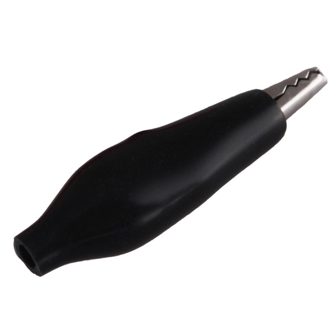 Зажим «крокодил» 5 А 46 мм в изоляторе REXANT Зажим «крокодил» 5 А 46 мм в изоляторе REXANT