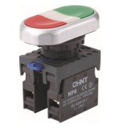 Кнопка двойная NP8-11S 1НО+1НЗ IP65 (R) CHINT 667178 Кнопка двойная NP8-11S 1НО+1НЗ IP65 (R) CHINT 667178