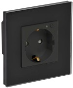 iTEQ SMART-розетка 16А с поддержкой WIFI+BLE со стеклянной рамкой и защитными шторками черная ONI iTEQ SMART-розетка 16А с поддержкой WIFI+BLE со стеклянной рамкой и защитными шторками черная ONI