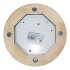 Светильник НПП-03-60-014 IP65 Самарканд 1302 Круг малый матовый / корпус с решеткой дер. венге индивидуальная упаковка