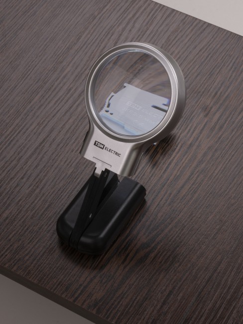 Лупа ручная круглая, d 60 мм, 3-х крат. увел., рукоятка-трансформер, LED подсветка, 2хАА, TDM Лупа ручная круглая, d 60 мм, 3-х крат. увел., рукоятка-трансформер, LED подсветка, 2хАА, TDM