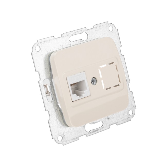 DEA Розетка Компьютер RJ45 с/у мех. Беж KRANZ DEA Розетка Компьютер RJ45 с/у мех. Беж KRANZ