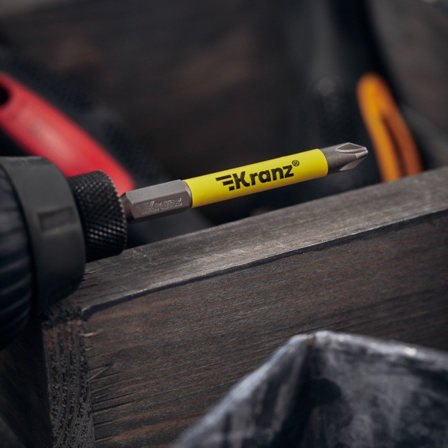 Бита для шуруповерта PH2х70 мм (1 шт./уп.) Kranz Бита для шуруповерта PH2х70 мм (1 шт./уп.) Kranz