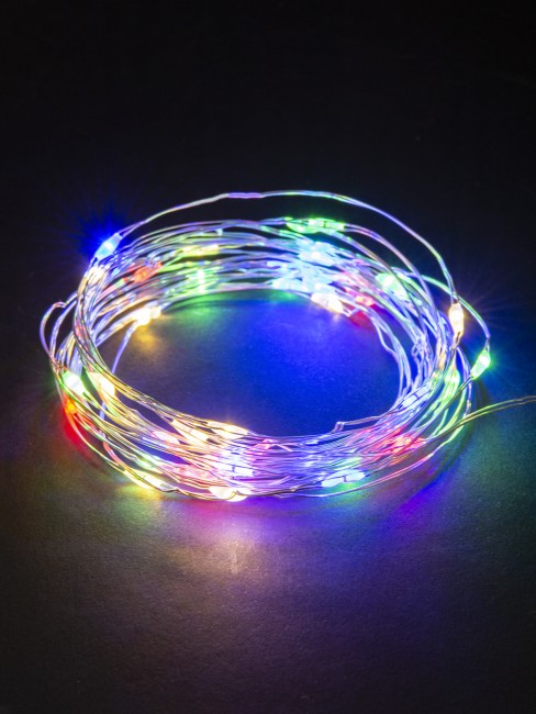 Гирлянда светодиодная "Роса50" 50LED, 5м, многоцветная, 2хCR2032 , TDM Гирлянда светодиодная "Роса50" 50LED, 5м, многоцветная, 2хCR2032 , TDM