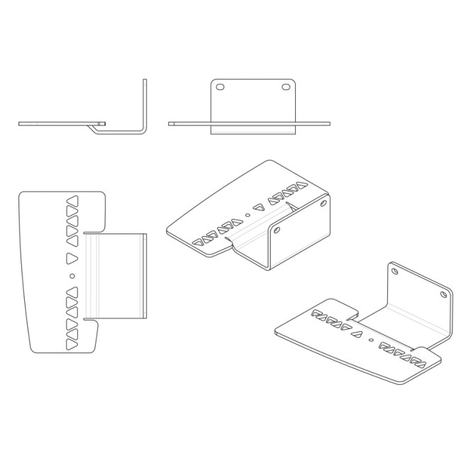 Кронштейн для PlayStation5, настенный, белый REXANT