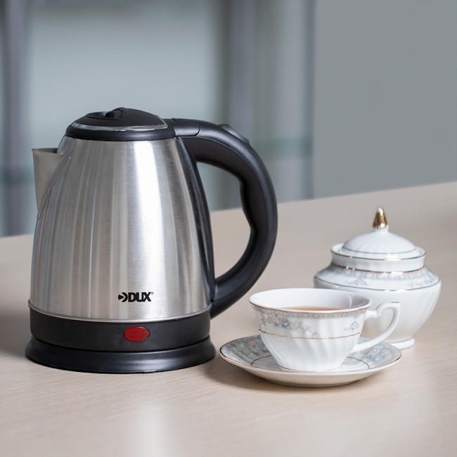 Чайник электрический, нержавеющая сталь 1,5 литра, 1850 Вт/220В (DX3015) DUX Чайник электрический, нержавеющая сталь 1,5 литра, 1850 Вт/220В (DX3015) DUX