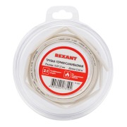 Трубка термоусаживаемая ТУТ нг 3,0/1,5мм, белая, ролик 2,44м REXANT Трубка термоусаживаемая ТУТ нг 3,0/1,5мм, белая, ролик 2,44м REXANT