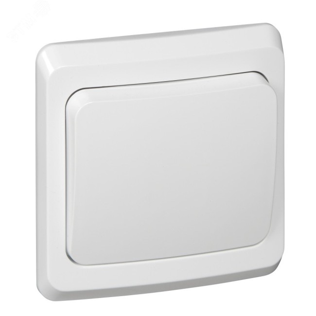 ЭТЮД Выключатель одноклавишный скрытый белый сх.1 ЭТЮД Выключатель одноклавишный скрытый белый сх.1