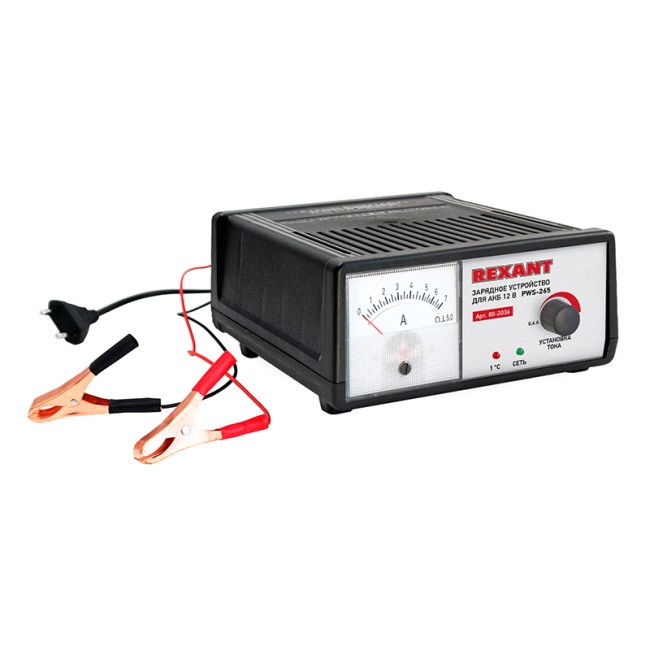 Автоматическое зарядное устройство 0,4-7 А (PWS-265) REXANT Автоматическое зарядное устройство 0,4-7 А (PWS-265) REXANT