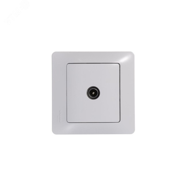 GLOSSA Розетка телевизионная TV одиночная в рамку 1дБ белая GLOSSA Розетка телевизионная TV одиночная в рамку 1дБ белая