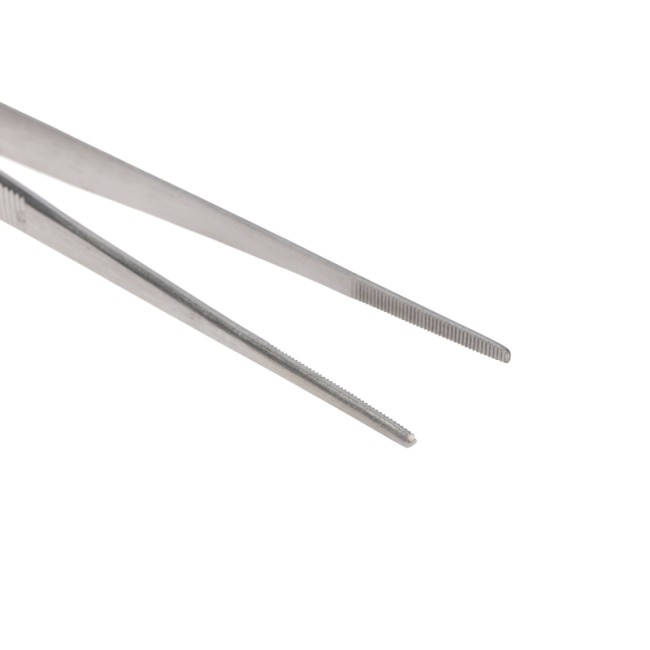 Пинцет прямой рифленый 200мм ПРОФИ