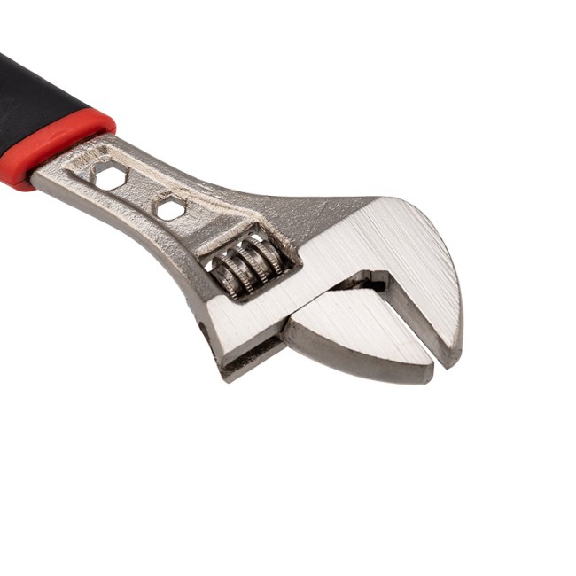 Разводной ключ 150мм никелированный, двухкомпонентная рукоятка REXANT  Разводной ключ 150мм никелированный, двухкомпонентная рукоятка REXANT