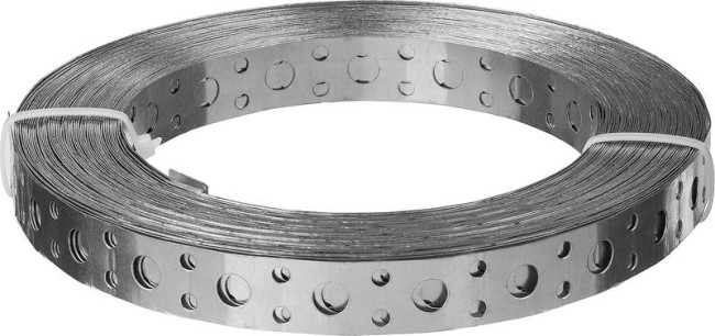 Лента перфорированная прямая 12х0.55мм накл. (уп.25м) Tech-Krep/Zitar 123882 Лента перфорированная прямая 12х0.55мм накл. (уп.25м) Tech-Krep/Zitar 123882