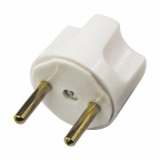 Адаптер сетевой (переходник) с Евро А/F на вилку С1 CEE 7/2 «Питер» 10А б/з белый REXANT Адаптер сетевой (переходник) с Евро А/F на вилку С1 CEE 7/2 «Питер» 10А б/з белый REXANT