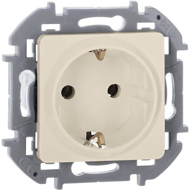 Розетка 1-м СП Inspiria 16А IP20 250В 2P+E немецк. стандарт механизм сл. кость IEK 673721 Розетка 1-м СП Inspiria 16А IP20 250В 2P+E немецк. стандарт механизм сл. кость IEK 673721