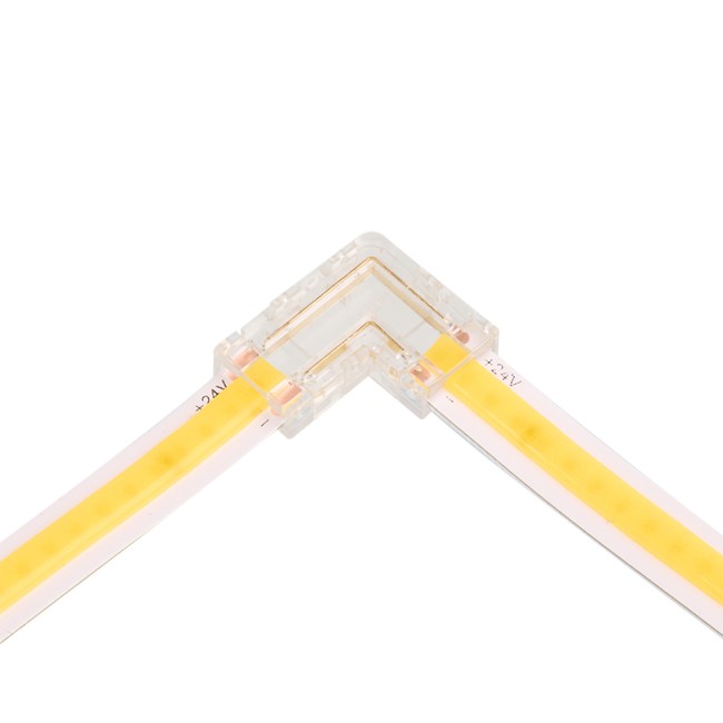 Коннектор WOLTA WLS-2PIN-COB-8MM-L угловой для ленты COB шириной 8мм, комплект 3шт. Коннектор WOLTA WLS-2PIN-COB-8MM-L угловой для ленты COB шириной 8мм, комплект 3шт.