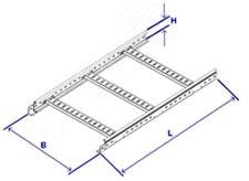 Лоток лестничный 300х50х3000мм Стандарт Лоток лестничный 300х50х3000мм Стандарт