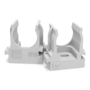 Крепеж-клипса для труб для монтажного пистолета серая в полиэтиленовом пакете д20 Крепеж-клипса для труб для монтажного пистолета серая в полиэтиленовом пакете д20