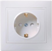 Розетка 1-м СП Кварта РСш10-3-КБ 16А IP20 с заземл. защ. шторки бел. GENERICA ERK11-K01-16-DM Розетка 1-м СП Кварта РСш10-3-КБ 16А IP20 с заземл. защ. шторки бел. GENERICA ERK11-K01-16-DM