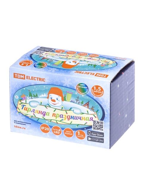 Гирлянда светодиодная "Роса105 конский хвост" 7x15LED, 1,5 м, многоцвет., 250В , TDM Гирлянда светодиодная "Роса105 конский хвост" 7x15LED, 1,5 м, многоцвет., 250В , TDM