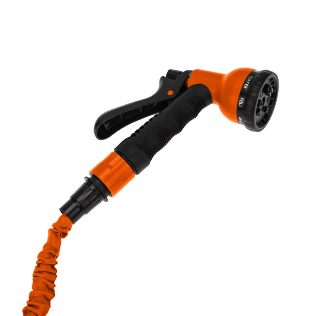 Набор поливочный, растягивающийся шланг 20 м, пистолет 7 режимов, соединитель ЧЕТЫРЕ СЕЗОНА