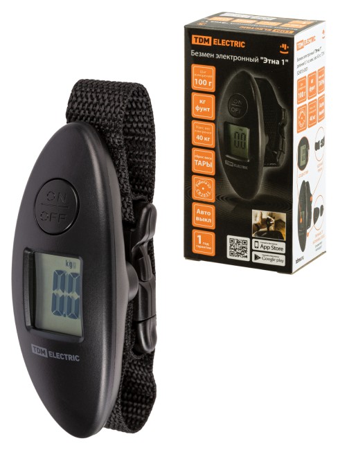 Безмен электронный "Этна 1", деление 0,1 кг, макс. вес 40 кг, TDM Безмен электронный "Этна 1", деление 0,1 кг, макс. вес 40 кг, TDM
