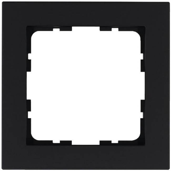 Рамка 1-м G-Classic черн. матов. soft touch Jasmart G1001PB Рамка 1-м G-Classic черн. матов. soft touch Jasmart G1001PB