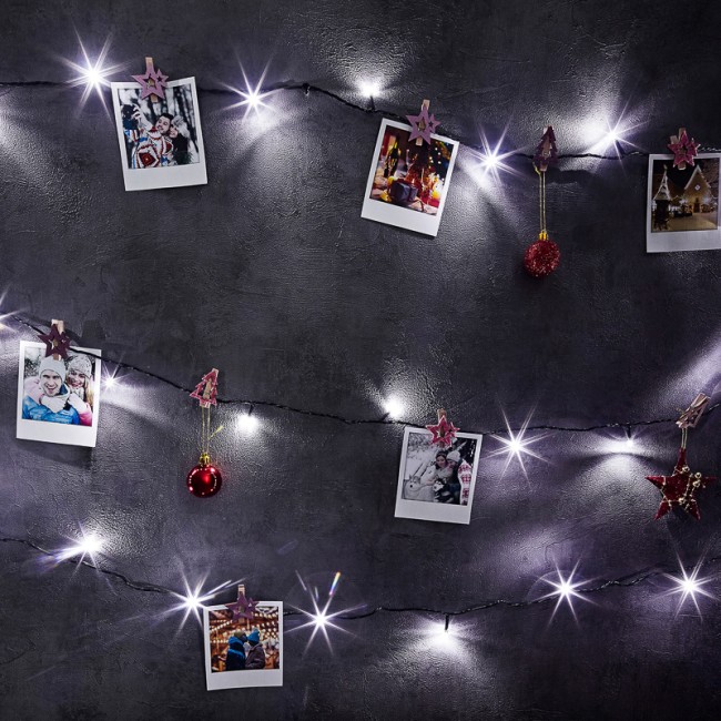 Гирлянда Твинкл Лайт 6 м, темно-зеленый ПВХ, 40 LED, цвет белый Гирлянда Твинкл Лайт 6 м, темно-зеленый ПВХ, 40 LED, цвет белый