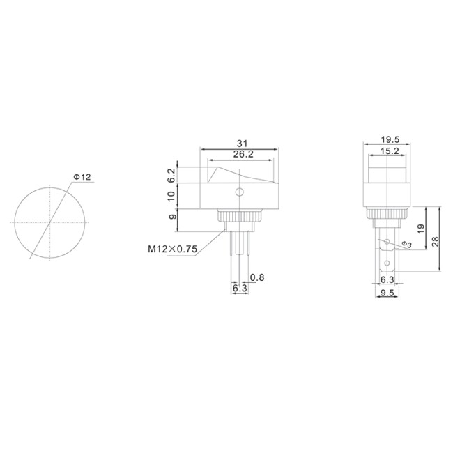 Выключатель клавишный 12V 30А (3с) ON-OFF черный ОВАЛ с красной подсветкой (RWB-523, ASW-20D-2) REXANT Выключатель клавишный 12V 30А (3с) ON-OFF черный ОВАЛ с красной подсветкой (RWB-523, ASW-20D-2) REXANT