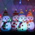 Фигура светодиодная Снеговик 17см, RGB