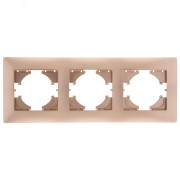 Bravo рамка 3-местная,  шампань