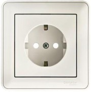 Розетка 1-м СП W59 16А IP20 с заземл. защ. шторки в сборе бел. SE RS16-152-18 Розетка 1-м СП W59 16А IP20 с заземл. защ. шторки в сборе бел. SE RS16-152-18