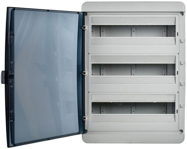 Корпус КМПн-54 TEKFOR IP65 черн. прозр. дверь пластик. IEK TF5-KP72-N-54-65-K03-K02