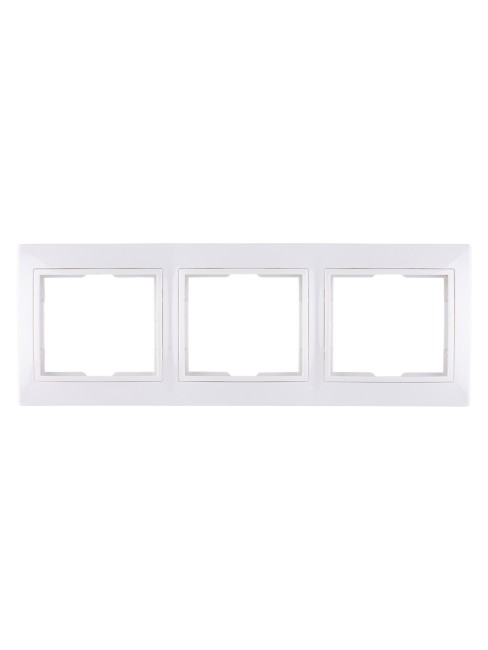 Рамка 3-х постовая горизонтальная белая "Таймыр" TDM Рамка 3-х постовая горизонтальная белая "Таймыр" TDM