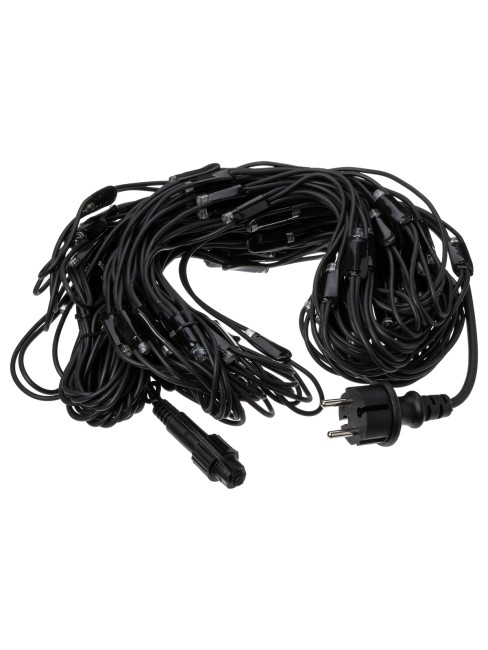 Гирлянда светодиодная "Сеть" 1,5х1,5 м, 120LED, 2700К, черный шнур, посл. подкл, IP65, 250 В, TDM Гирлянда светодиодная "Сеть" 1,5х1,5 м, 120LED, 2700К, черный шнур, посл. подкл, IP65, 250 В, TDM