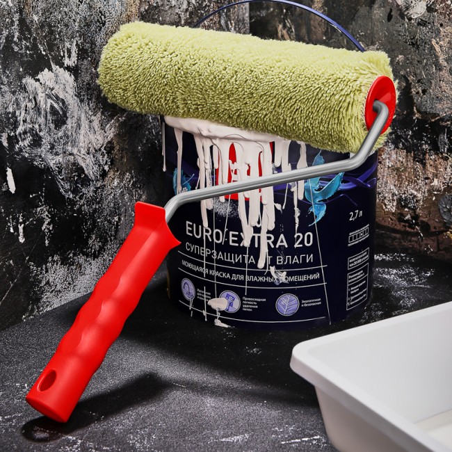 Валик полиакрил зеленый, ворс 18 мм. ширина ролика 240 мм, Ø 42 мм, бюгель 8 мм серия «Мастер» REXANT Валик полиакрил зеленый, ворс 18 мм. ширина ролика 240 мм, Ø 42 мм, бюгель 8 мм серия «Мастер» REXANT