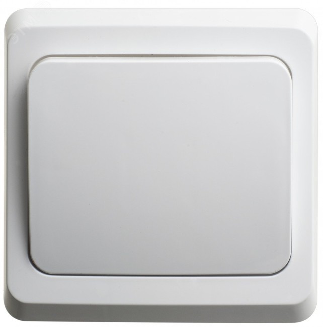 ЭТЮД Переключатель одноклавишный скрытый белый сх.6